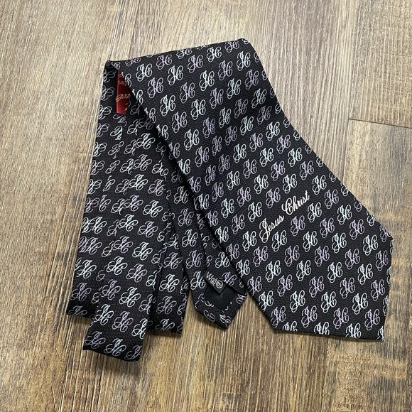 Appointed Apparel Christian Tie-"Jesus Christ" Men's Tie Church Jesus 100 % Silk - Picture 4 of 9